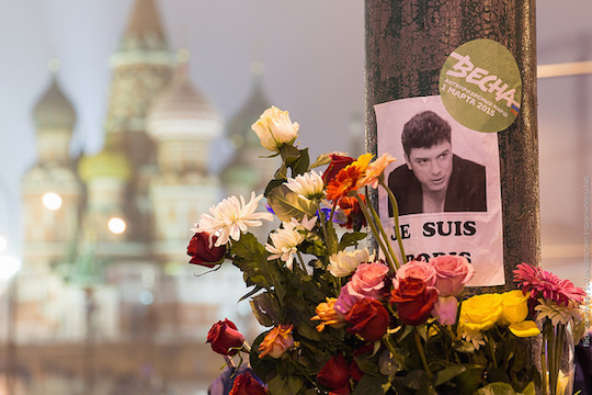 Memorial for Nemtsov. Flickr - Creative Commons