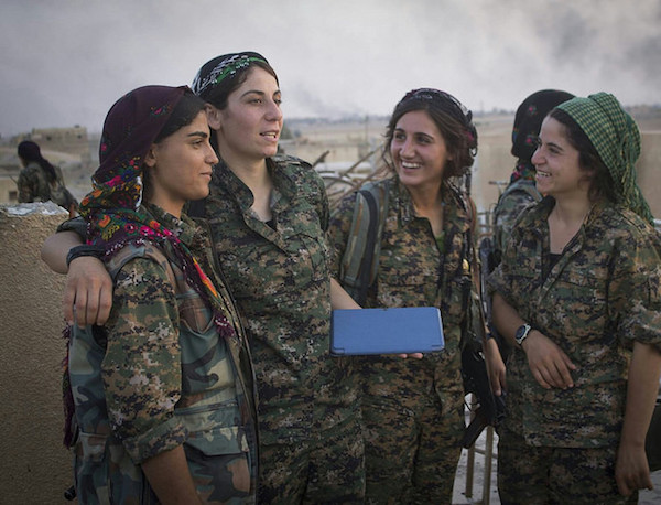 Kurdish YPJ in Rojava