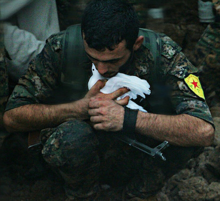 Kurdish YPG with Dove