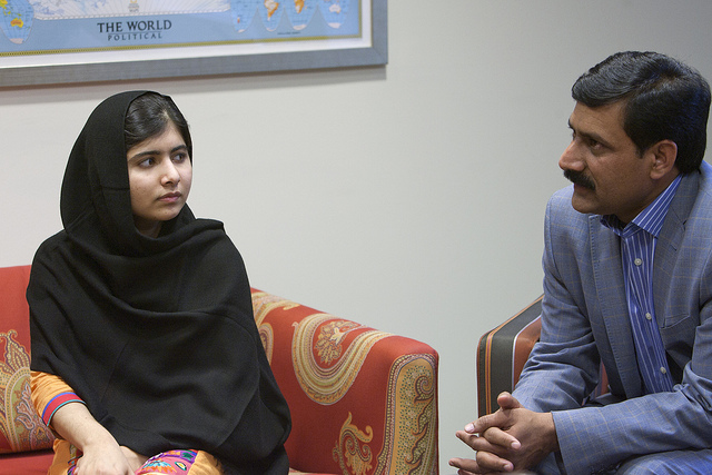 Malala Yousafzai at the world bank