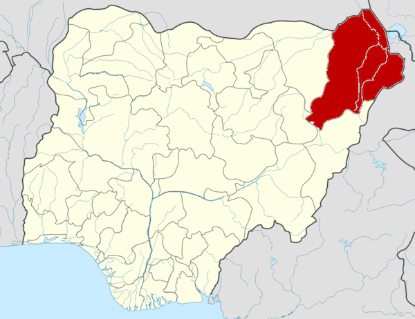 Map of Borno State